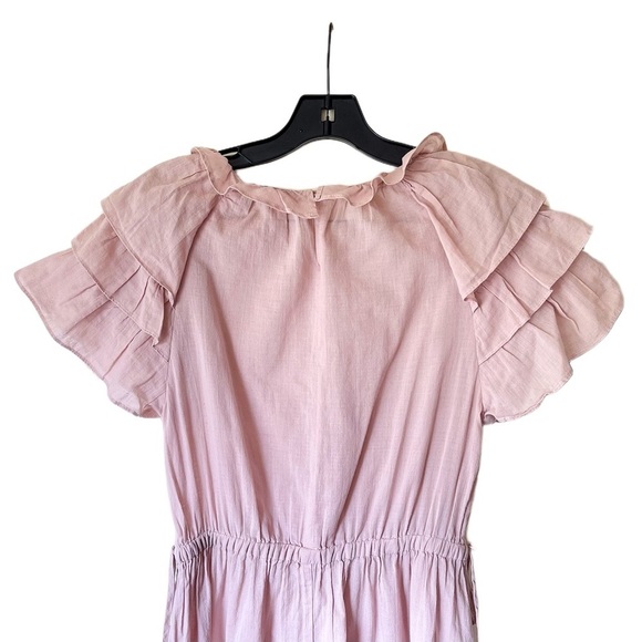Damaris Bailey Gianna Dress Knee-Length Flutter Wedding Dusty Rose XS EUC - Picture 6 of 6